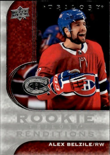 2020-21 Upper Deck Trilogy Hockey - Rookie Renditions #RR-4 Alex Belzile - Montreal Canadiens