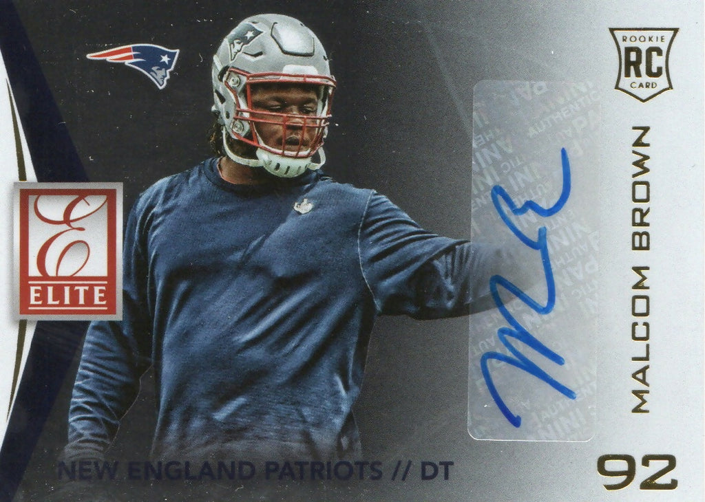 2015 Donruss Elite Football - Auto - Rookie #ERS-MB Malcom Brown - New England Patriots