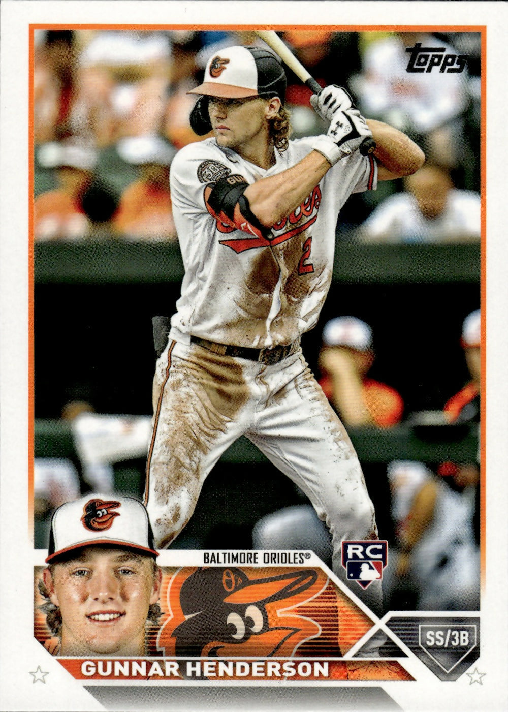 2023 Topps Series 1 Baseball - [Base] #206 Gunner Henderson - Baltimore Orioles - A