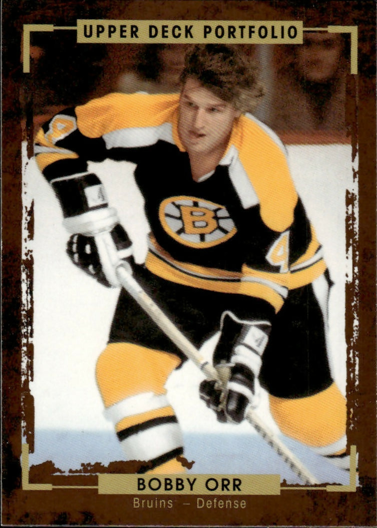 2015-16 Upper Deck Portfolio Hockey - Base #187 Bobby Orr - Boston Bruins