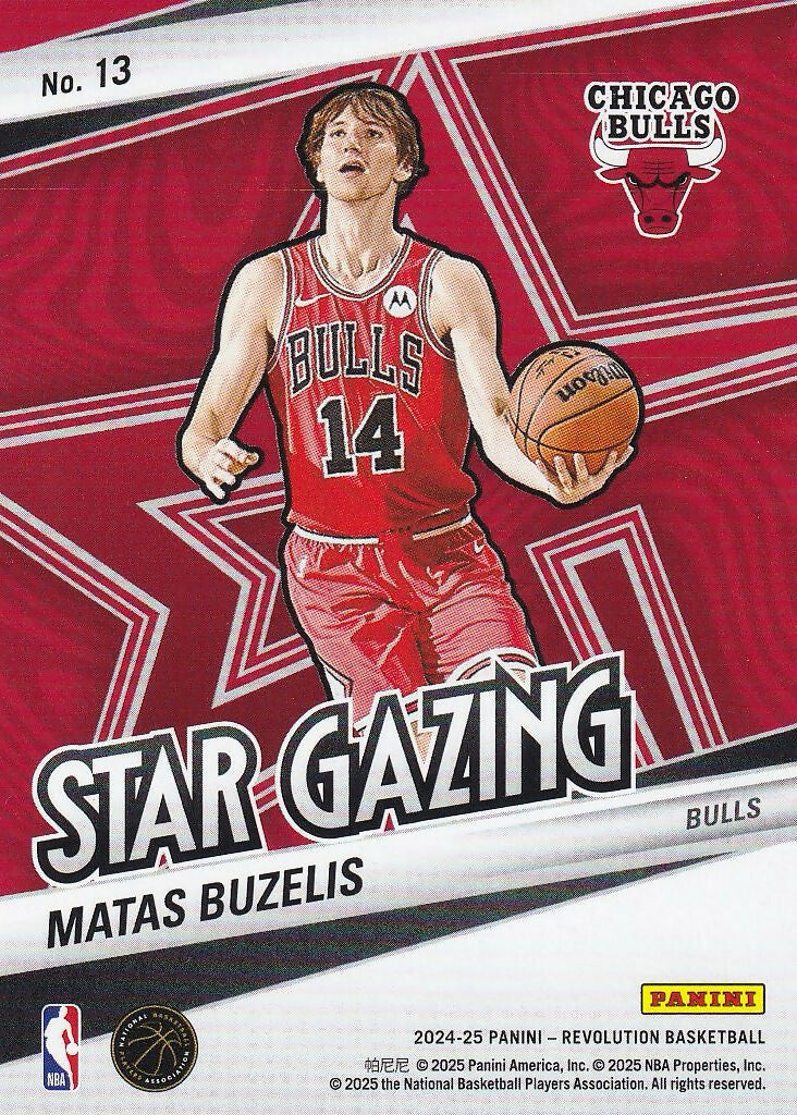 2024-25 Panini Revolution Star Gazing #13 Matas Buzelis Chicago Bulls