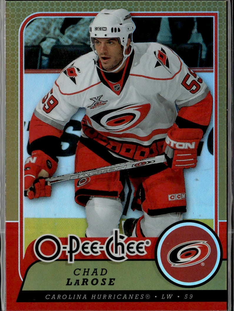2008-09 O-Pee-Chee Hockey - Base - Rainbow Foil #52 Chad LaRose - Carolina Hurricanes - A