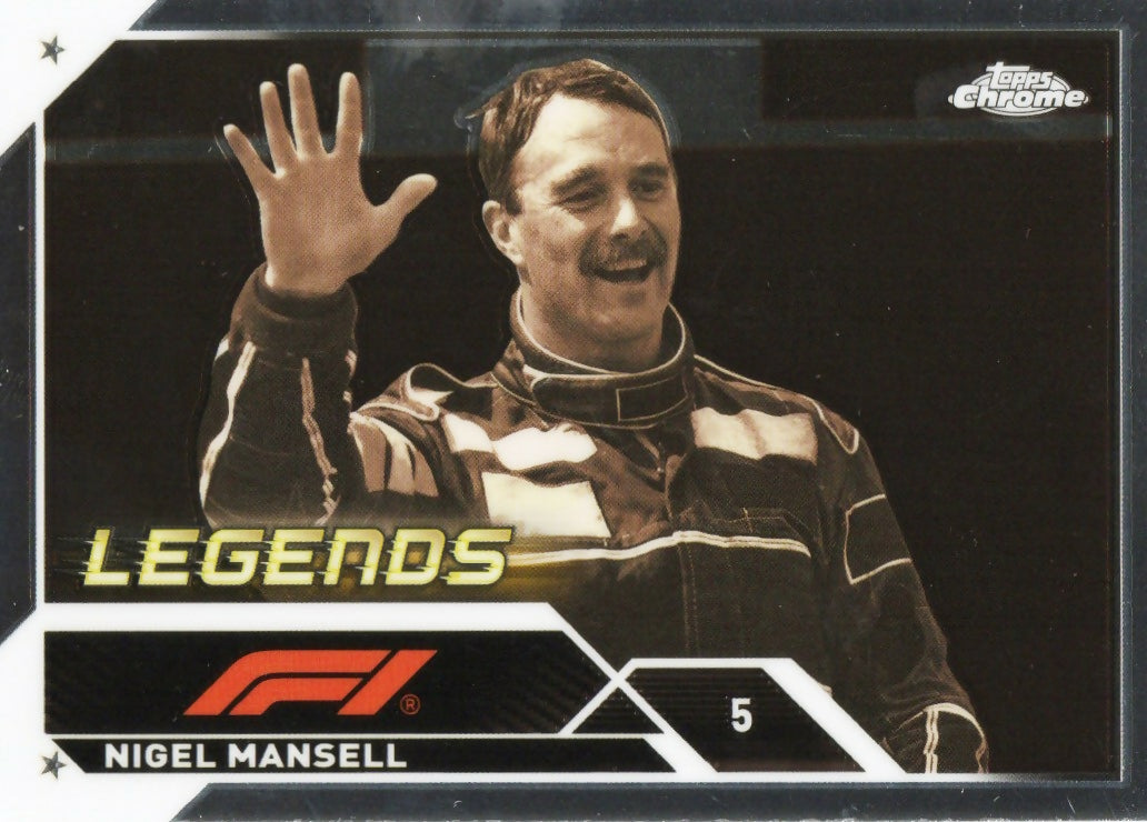 2023 Topps Chrome Formula 1 Base #197 - F1 Legends Nigel Mansell - A
