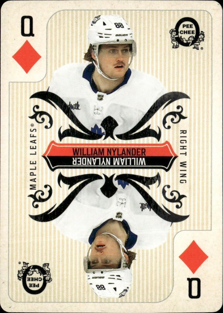 2024-25 Upper Deck O-Pee-Chee - Playing Card #QD William Nylander - Toronto Maple Leafs - A