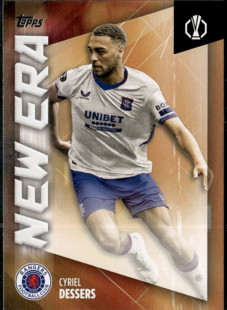 2024-25 Topps UEFA Club Competitions - New Era #NE-25 Cryiel Dessers - Rangers F.C. - A
