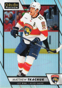 2023-24 Upper Deck O-Pee Chee Platinum Hockey - Base - Rainbow #142 Matthew Tkachuk - Florida Panthers - A