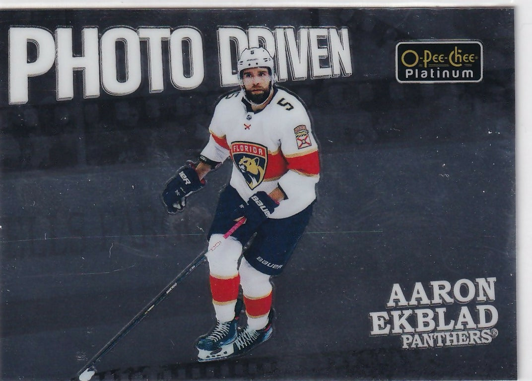 2022-23 Upper Deck O-Pee-Chee Platinum Hockey - Photo Driven #PD-12 Aaron Ekblad - Florida Panthers - A