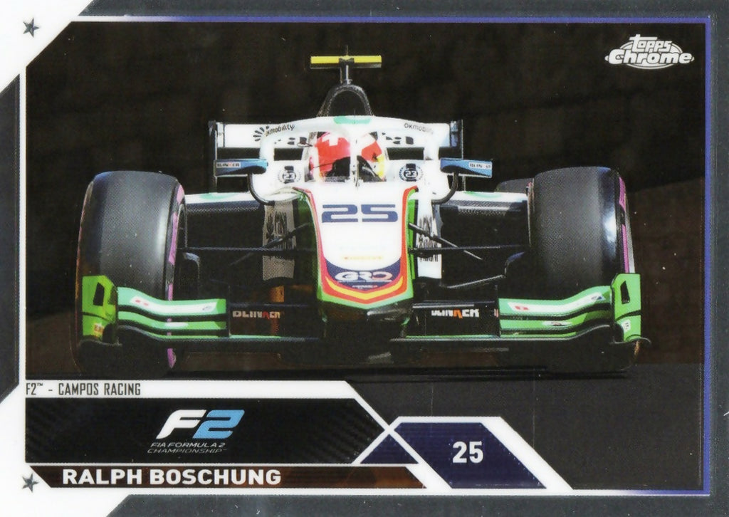 2023 Topps Chrome Formula 1 Base #135 - F2 Cars Ralph Boschung - F2 Campos Racing - A