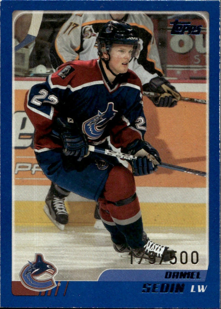 2003-04 O-Pee-Chee - Base - Blue :500 #218 Daniel Sedin - Vancouver Canucks - A