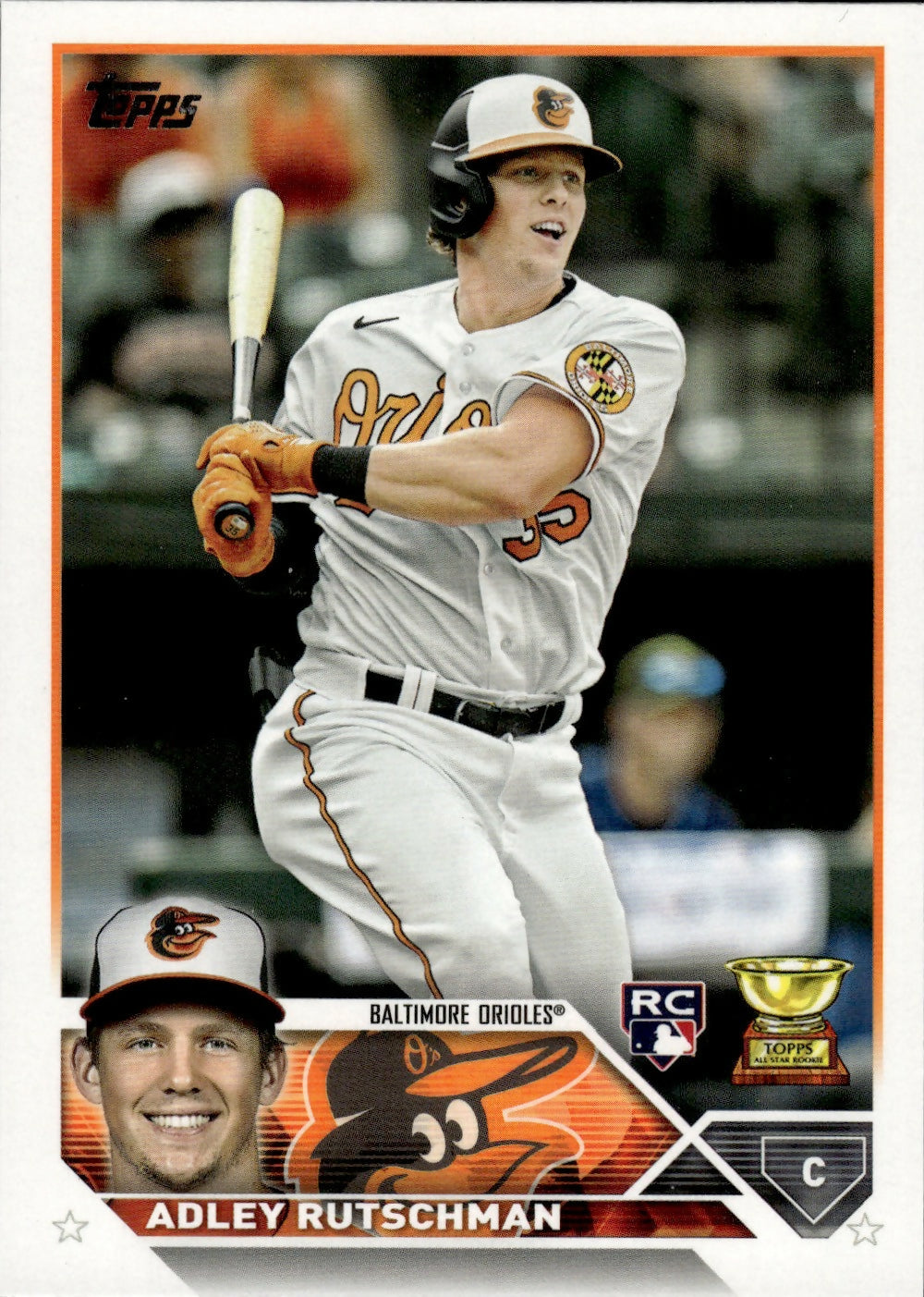 2023 Topps Series 1 Baseball - [Base] #250 Adley Rutschman - Balitmore Orioles - A