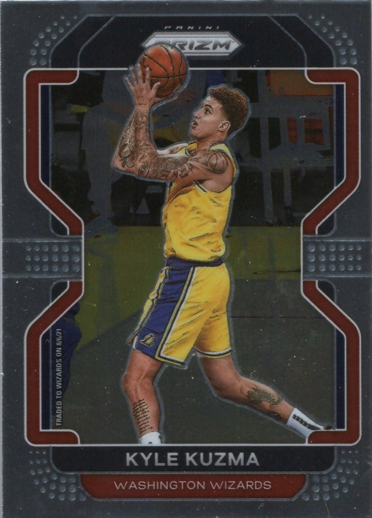 2021-22 Panini Prizm Basketball - Base # 156 Kyle Kuzma - Washington Wizards