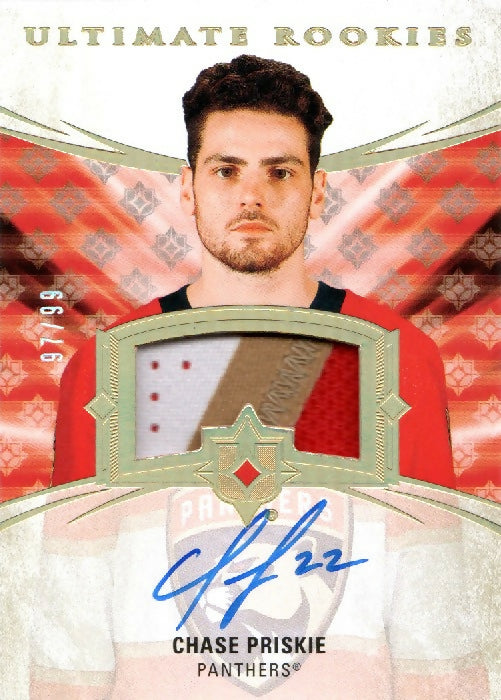 2020-21 Upper Deck Ultimate Collection - Ultimate Rookies - Auto Patch :99 #169 Chase Peiskie - Florida Panthers - A