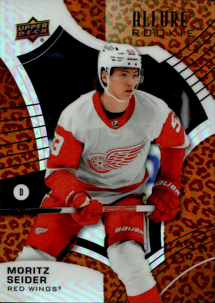 2021-22 Upper Deck Allure Hockey - Base - Rookie - Leopard #130 Moritz Seider - Detroit Red Wings - A