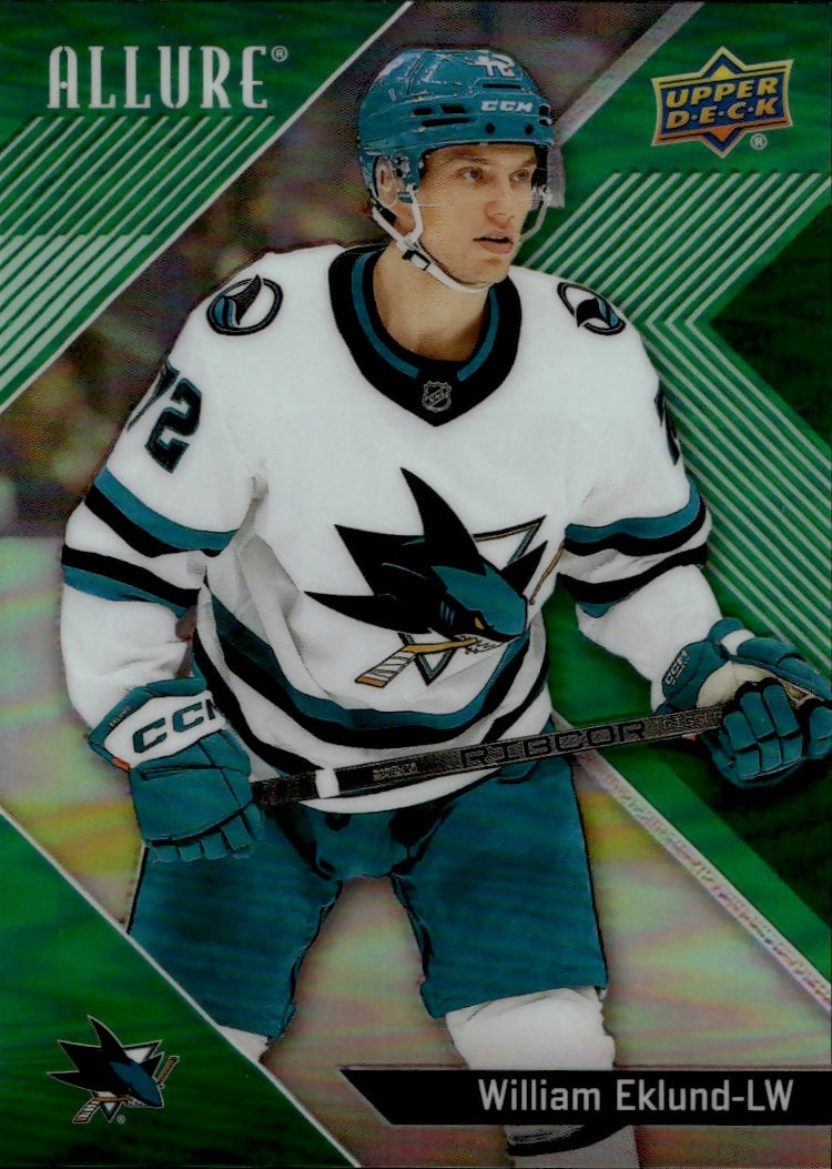 2024-25 Upper Deck Allure Hockey - Base - Green Rainbow :99 #64 William Eklund - San Jose Sharks - A