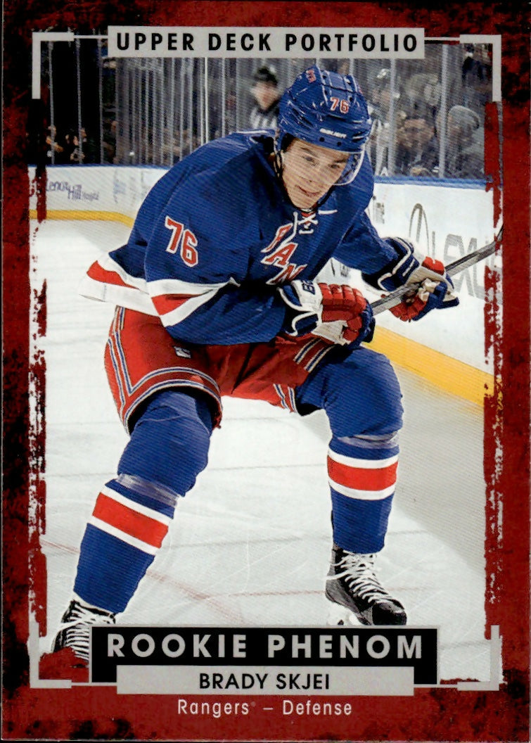 2015-16 Upper Deck Portfolio Hockey - Base - Rookie Color Photos #205 Brady Skjei - New York Rangers