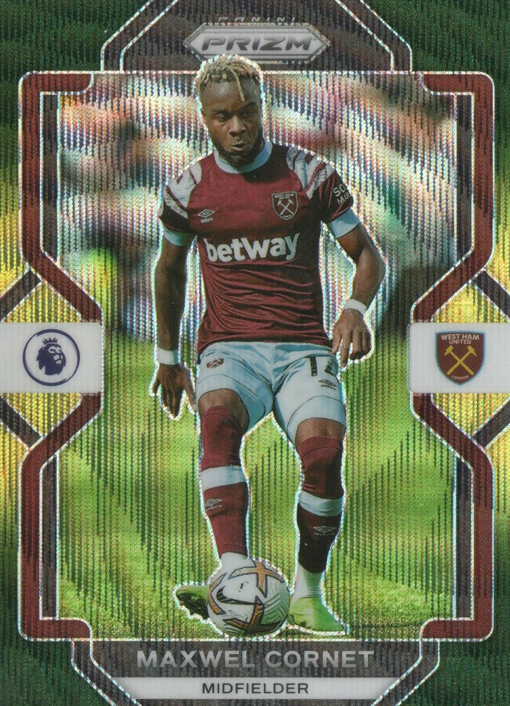 2022-23 Panini Prizm Premier League - Base - Multi-Color Prizm #52 Maxwel Cornet - West Ham United