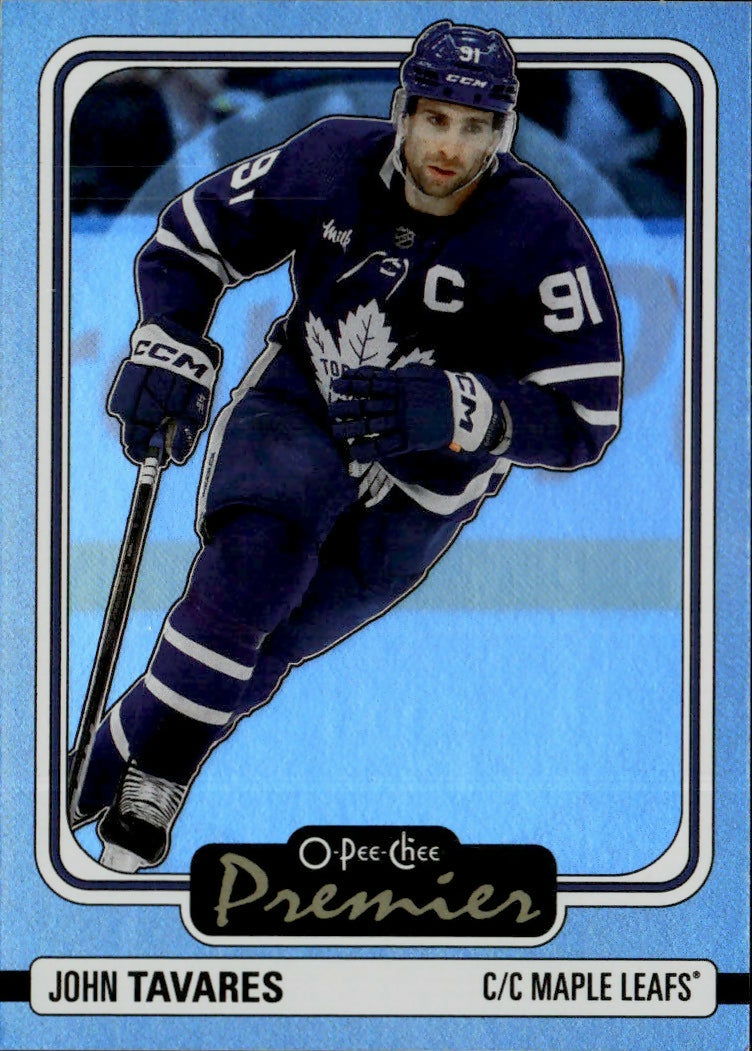 2024-25 Upper Deck O-Pee-Chee - Premier #P-61 John Tavares - Toronto Maple Leafs - A