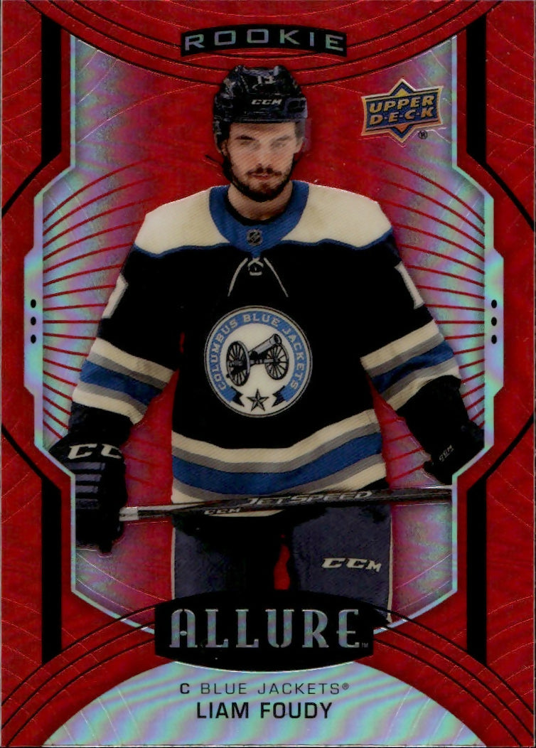 2020-21 Upper Deck Allure Hockey - Base - Red Rainbow #106 Liam Foudy - Columbus Blue Jackets - A