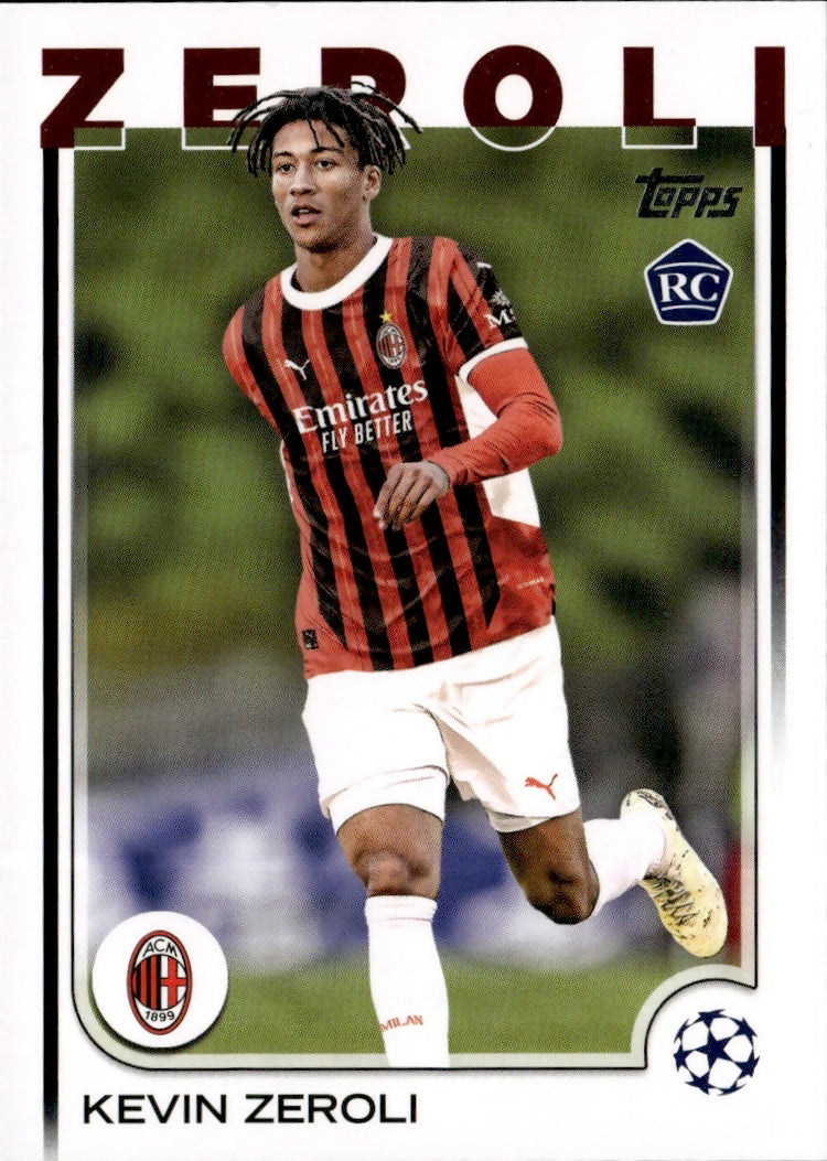 2024-25 Topps UEFA Club Competitions - Base #34 Kevin Zeroli - AC Milan - A