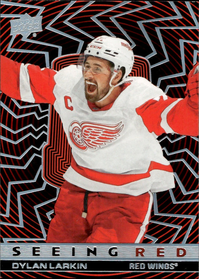 2023-24 Uppe Deck Extended Series Hockey - Seeing Red #SR-52 Dylan Larkin - Detroit Red Wings - A