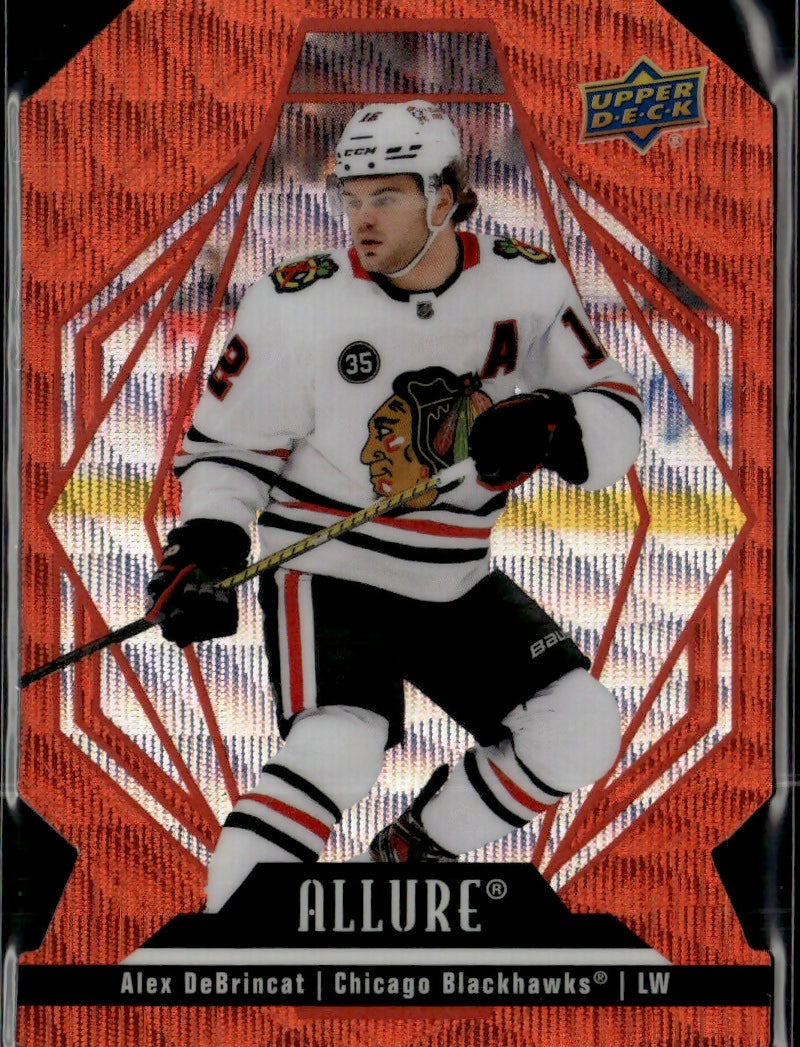 2022-23 Upper Deck Allure Hockey - Base - Orange Slice #56 Alex DeBrincat - Chicago Blackhawks