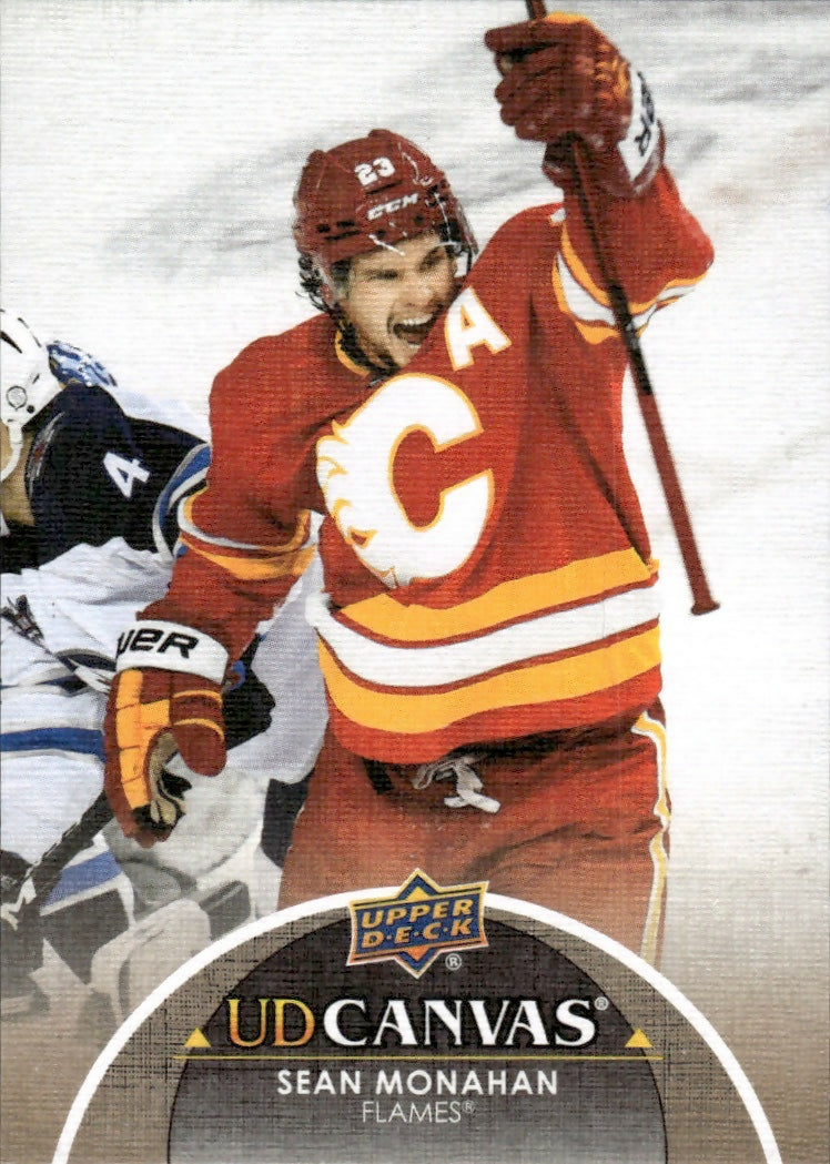 2021-22 Upper Deck Series 2 Hockey - UD Canvas #C132 Sean Monahan - Calgary Flames - A