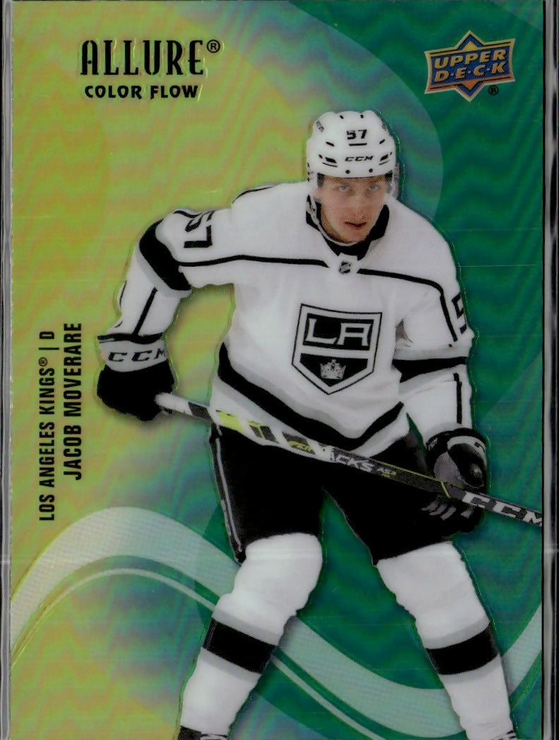 2022-23 Upper Deck Allure Hockey - Color Flow - Yellow-Green #SF-12 Jacob Moverare - Los Angeles Kings - A
