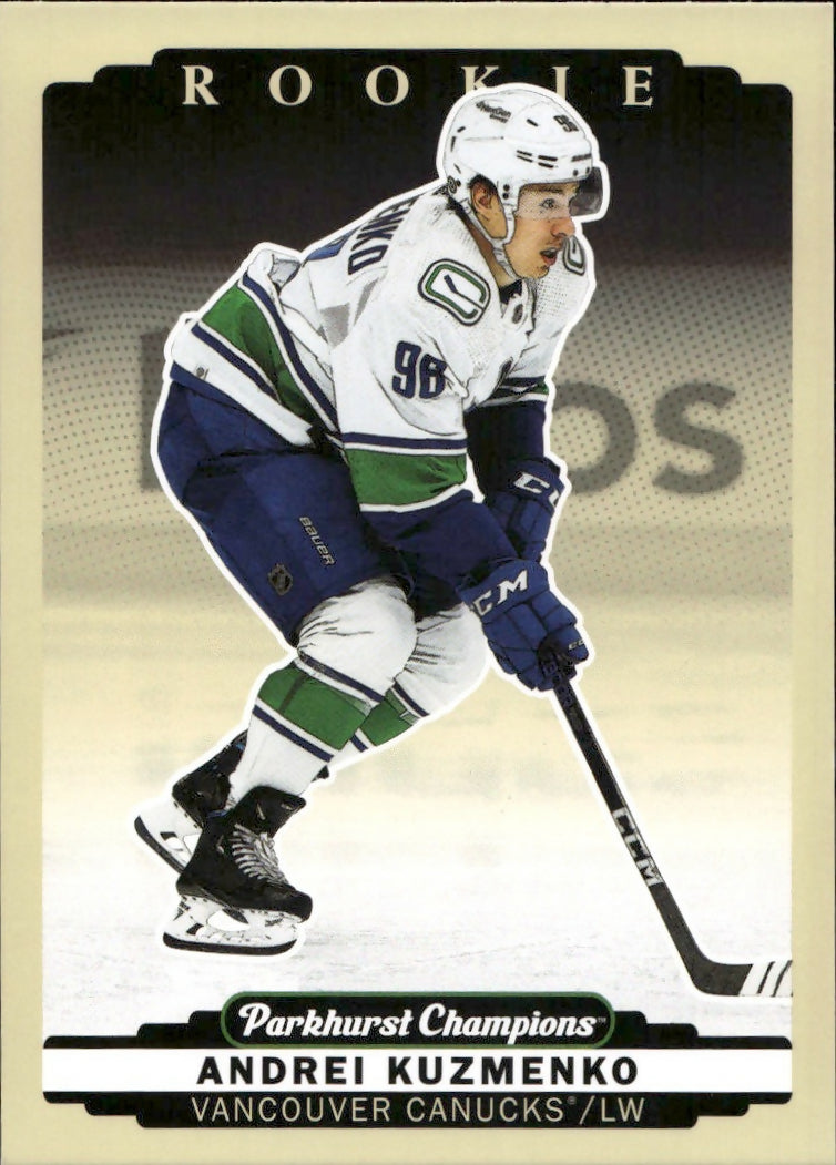 2022-23 Upper Deck Parkhurst Champions - Base #305 Andrei Kuzmenko - Vancouver Canucks - A