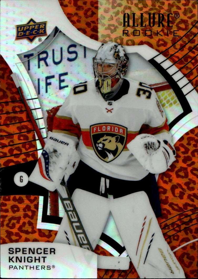 2021-22 Upper Deck Allure Hockey - Base - Rookie - Leopard #135 Spencer Knight - Florida Panthers - A