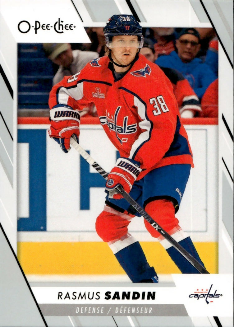 2023-24 Upper Deck O-Pee-Chee Hockey - Base #258 Rasmus Sandin - Washington Capitals - A