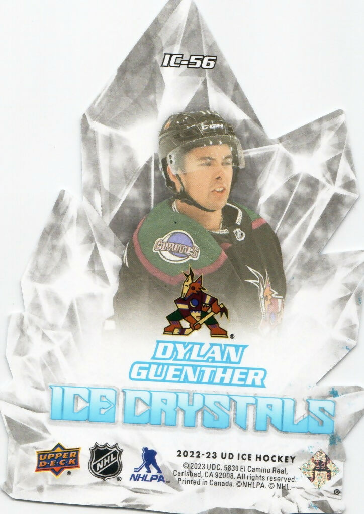 2022-23 Upper Deck Ice Hockey - Ice Crystals #IC-56 Dylan Guenther - Arizona Coyotes - B