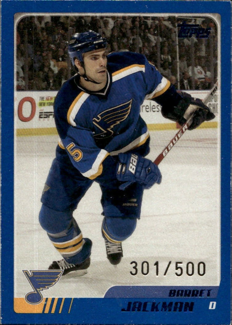 2003-04 O-Pee-Chee - Base - Blue :500 #48 Barret Jackman - St. Louis Blues - A