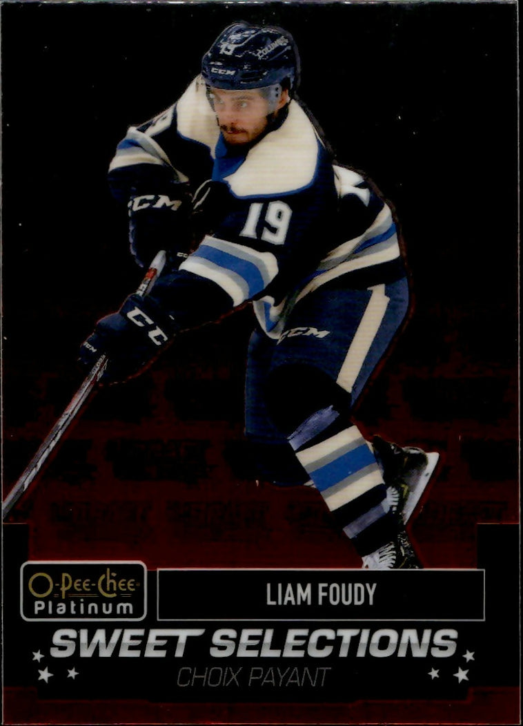 2020-21 Upper Deck O-Pee-Chee Platinum - Sweet Selections #SS-15 Liam Foudy - Columbus Blue Jackets - A