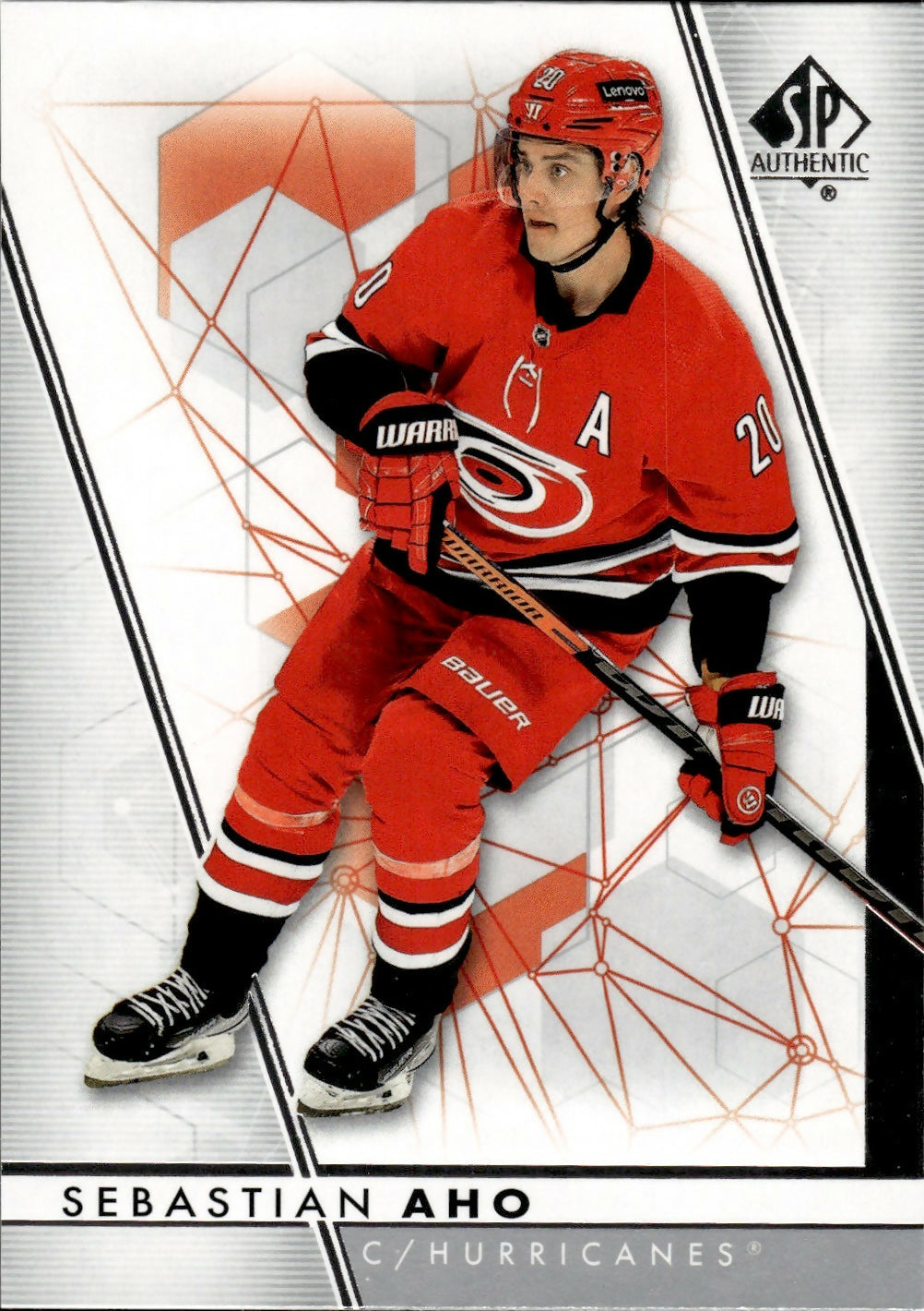 2022-23 Upper Deck SP Authentic Hockey - Base #20 Sebastian Aho - Carolina Hurricanes