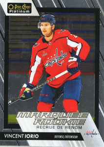 2023-24 Upper Deck O-Pee Chee Platinum Hockey - Base - Marquee Rookie #254 Vincent Iorio - Washington Capitals - A