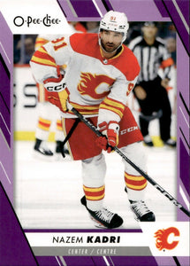 2023-24 Upper Deck O-Pee-Chee Hockey - Base - Purple Boarder - Marquee Rookie :49 #347 Nazem Kadri - Calgary Flames - A