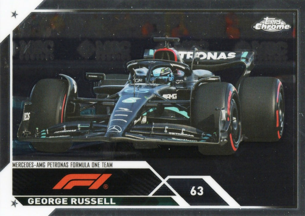 2023 Topps Chrome Formula 1 Base #105 - F1 Cars George Russell - Mercedes-AMG Petronas Formula One Team - A