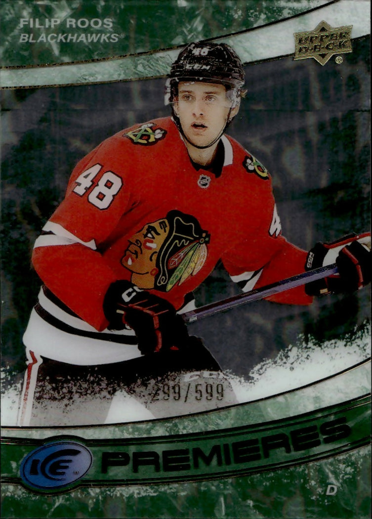 2023-24 Upper Deck Ice Hockey - Base - Premiers - Green :599 #162 Filip Roos - Chicago Blackhawks - A