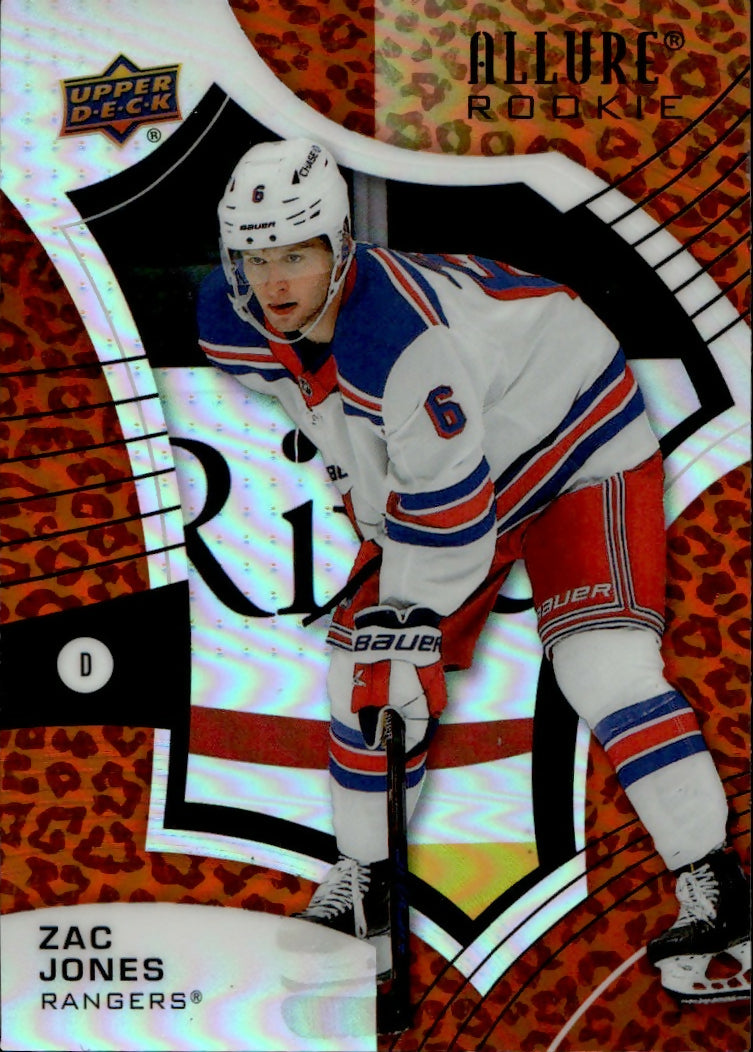 2021-22 Upper Deck Allure Hockey - Base - Rookie - Leopard #139 Zac Jones - New York Rangers - A