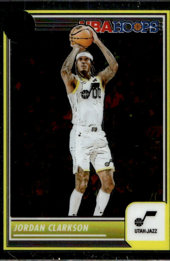 2023-24 Panini NBA Hoops Premium Stock - Base #186 Jordan Clarkson - Utah Jazz - A