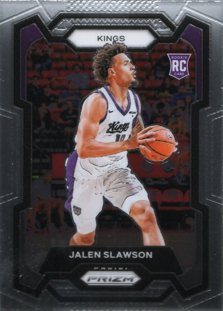 2023-24 Panini Prizm Basketball Base #149 Jalen Slawson, Sacramento Kings - A