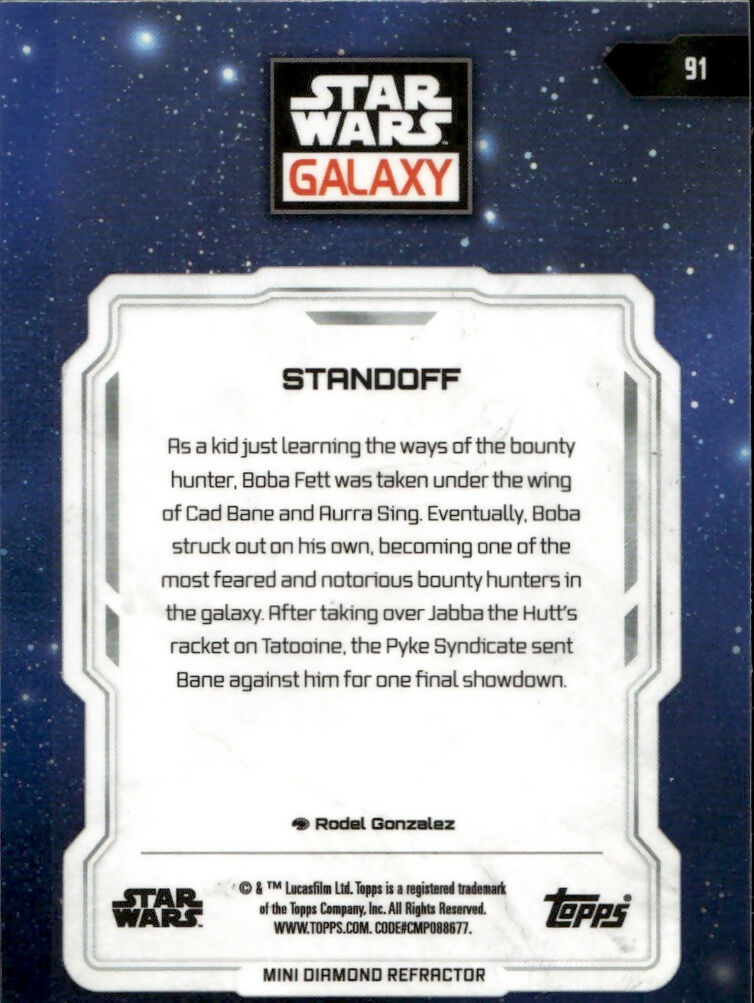 2024 Topps Star Wars Galaxy Chrome - Base - Mini Diamond #91 Standoff - B