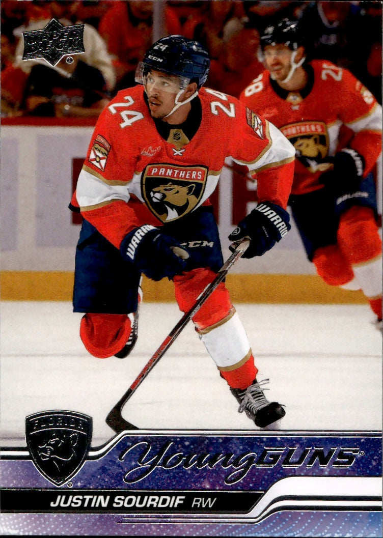 2023-24 Upper Deck Series 2 Hockey - Base - Young Guns #471 Justin Sourdif - Florida Panthers - A
