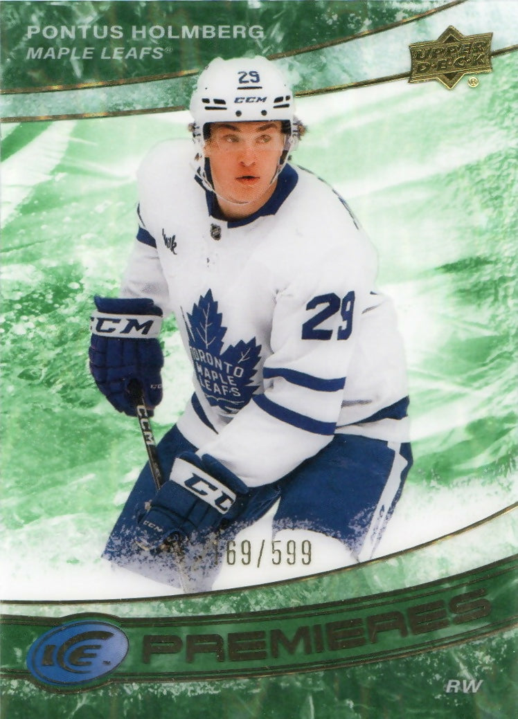 2022-23 Upper Deck Ice Hockey - Base - Ice Premiers :599 #223 Pontus Holmberg - Toronto Maple Leafs - A