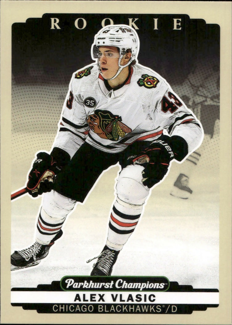 2022-23 Upper Deck Parkhurst Champions - Base #271 Alex Vlasic - Chicago Blackhawks - A