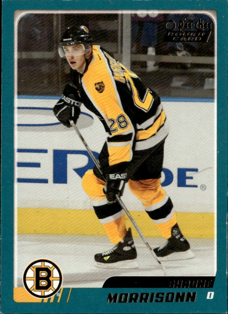 2003-04 O-Pee-Chee - Base #319 Shaone Morrisonn - Boston Bruins - A