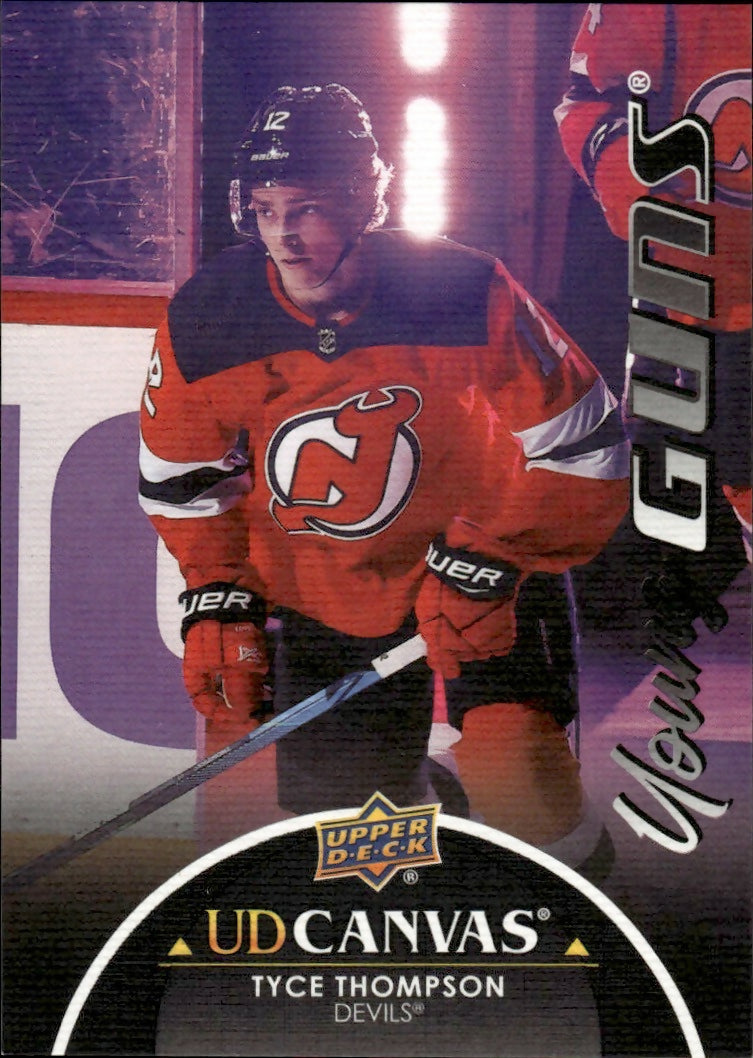 2021-22 Upper Deck Series 1 - UD Canvas - Young Guns #C96 Tyce Thompson - New Jersey Devils - A