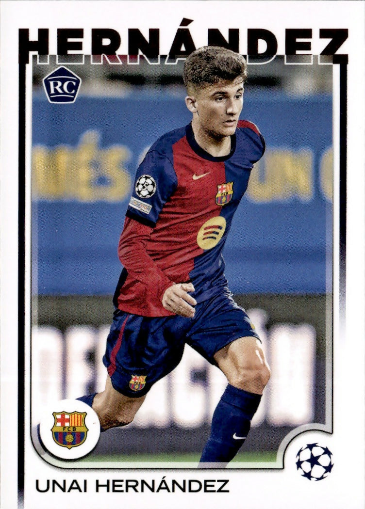 2024-25 Topps UEFA Club Competitions - Base #52 Unai Hernandez - Fc Barcelona - A
