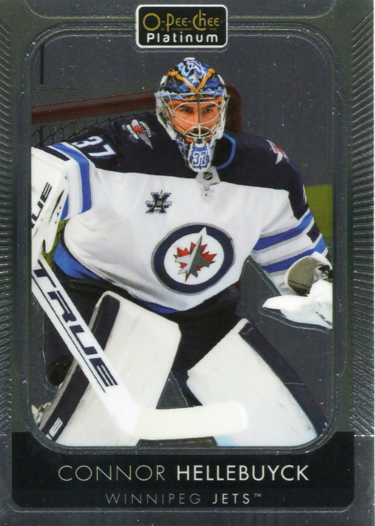 2021-22 Upper Deck O-Pee-Chee Platinum Hockey - Base #39 Connor Hellebuyck - Winnipeg Jets - A