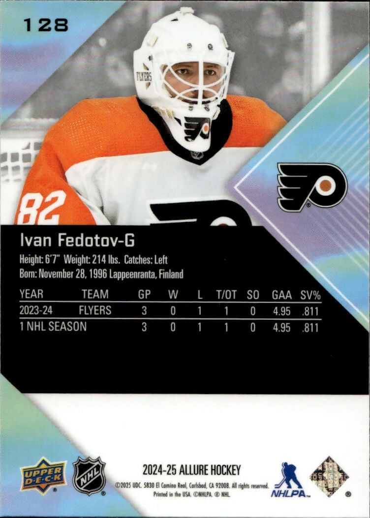 2024-25 Upper Deck Allure Hockey - Base #128 Ivan Fedotov - Philadelphia Flyers - B